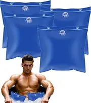 4 Pack Reusable Extra Large Ice Bath Bags, Ice Bath Water Chiller, Upgraded Large Big Ice Block/Cube Molds for Cold Plunge, Anti-Breakage Water Bag