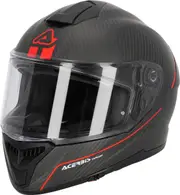 Acerbis Tarmak, full face helmet , color: Black/Grey/Red , size: S