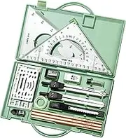 Drafting Kit - Geometry Drawing Tools Set | Compass and Protractor Set, Drafting Set with Drawing Pencils, Triangle Ruler for Artists