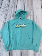 Champion Men SZ Medium Reverse Weave Light Blue color Hoodie NWT (T)