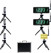 Battery Powered Wireless Laser Timer for Sprints Race Clock Racing Timer Stopwatch Electronic Bike Speed Training Skating Track Field Timer Motorcycle