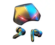 Wireless Earphones Low Latency Audio Sound Positioning Bluetooth-compatible 5.0 E-sport Gaming Earbuds Music Headsets for Gamer-Black