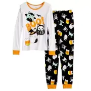 Squishmallows Halloween Pajamas Set Shirt Girl 6 8 10 12 14 Cat Bat Skeleton NWT