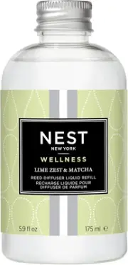 NEST Fragrances Lime Zest & Matcha Reed Diffuser Liquid Refill, 5.90 Fl Oz (Pack