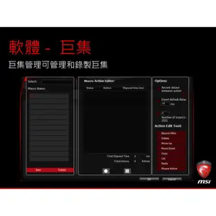 電競第一品牌 MSI微星 DS200 砝碼雷射電競滑鼠