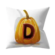 3 Pcs Halloween Series Letter Printing Throw Pillow Cover for Home Living Room Sofa Decor D_45*45cm