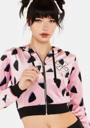 [Dolls Kill X Hanna Barbera] Primal Instincts Cropped Jacket