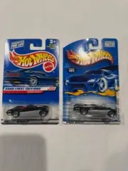 2000 Hot Wheels First Editions Lot of Two Austin Healey #92 Card Variations