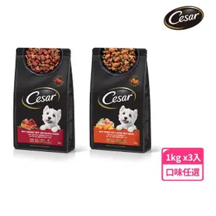 【Cesar西莎】狗乾糧 1kg*3入 寵物/狗飼料/狗食