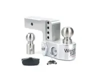 Weigh Safe 2.5" Aluminum Class V 4" Drop Hitch Receiver, 18.5K; WS4-2.5