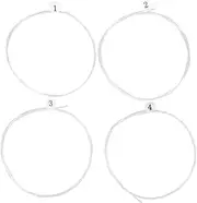 SWOOMEY 4Pcs String Durable Transparent Ukulele Strings Nylon Music Wire for Ukuleles Replacement for Old Broken Strings