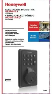 Honeywell Electronic Biometric Deadbolt With Keypad *BRAND NEW*