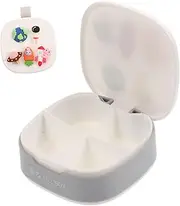 SECFOU Elegant Portable Pill Box Reusable Dispenser and Storage Case for Medicine