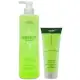 【Amida 蜜拉】葉綠素洗髮精500ml+葉綠素頭皮髮調理素200ml(葉綠素洗護組)