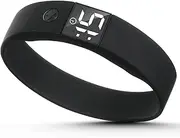 ACWOO Vibration Alarm Reminder Watch, Personal Alarms or Pill Reminders per Day, Vibration Alarm Clock Bracelet, 2 Personal Alarms, Black, Black, Casual