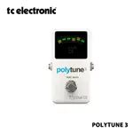 TC ELECTRONIC POLYTUNE 3 超緊湊型複音調音器,具有多種調諧模式和內置 BONAFIDE BUFF