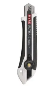 MVRK 18mm Ultra Sharp Sure Grip Screw Lock Snap Knife