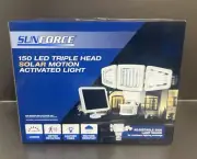 Sunforce 150 LED Solar Powered Motion Activated 1000 Lumens Flood Light 82153