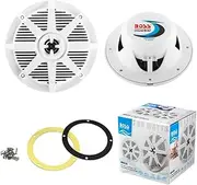 2 Audio Systems MR62W White Marine Speakers 2 Way 6.5" 165mm 100 Watt RMS 200 Watt Max Waterproof Sea Pool Boat Hotel Pair