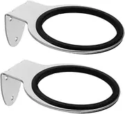 HAKIDZEL 2pcs Hair Dryer Rack Hair Dryer Lazy Stand Wall Mount Hair Dryer Stand Hair Dryer Wall Mount Hairdryer Holder Wall Mounted Hair Dryer Wall Holder Stainless Steel Silver