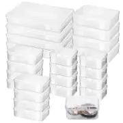 24 Pcs Plastic Box Set Jewelry Making Organizer Clear Candy Boxes
