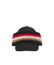 Burberry Curved Peak Knitted Baseball Hat S,L,M Black