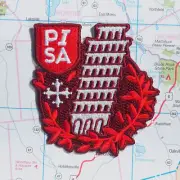 Pisa Iron on Travel Patch - Great Souvenir or Gift for travellers