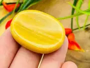 Yellow Aventurine Worry Stone, Pocket Worry, Yellow Aventurine Crystal Stone