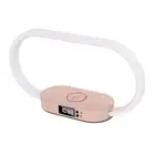 Wireless Charging Table Lamp Bedside Office Dimmable Light With Clock