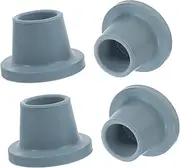ERINGOGO 4pcs Sooth Chair Bath Chair Foot Cover Rubber Leg Tip Stool Leg Covers Crutches Tips Furniture Feet Protectors Rubber Grey