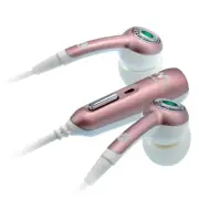 Original Sony Ericsson HPM-70 White/Pink Stereo Earbuds Bud for W518a W580i W600