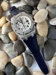 AP Bands 100% Genuine Blue Carbon Fiber Strap For Audemars Piguet Royal Oak Offs