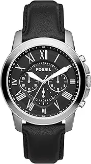 [FOSSIL] Men's Chronograph Quartz Watch, Leather