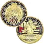 Thin Red Line Firefighter Challenge Coin