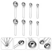 8 Pcs Stainless Baking Scoops Measuring Spoon Different Sizes Salt Spoons