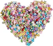 3000 PCS 3D Polymer Slices DIY Nail Art Slime Supplies Charms Slime Making Kit Decoration Arts Crafts(Animal Slices)