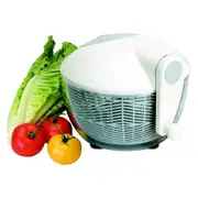 Avanti 30cm Clear Salad Spinner/Washer/Dryer/Container/Storage w/Brake/White