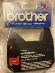 2 Pack- Brother 1230 Black Correctable 1030 Film Ribbons Factory Sealed