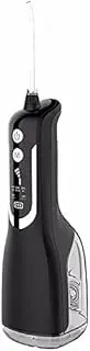 FREEZYMAN Water Flossers for Teeth Cordless - Electric Tooth Flosser with 5 Jet Tips, IPX7 Waterproof Water Pick Flosser, USB Recharged Use for Travel (Color : Black)