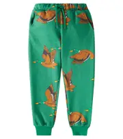 [Mini Rodini] Mini Rodini Ducks cotton jersey sweatpants M 24/36 green