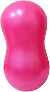 Totority Peanut Shaped Burst Exercise Ball Thick Balancing Device for Gym Workouts Yoga for Stability Training Home Fitness Enhances Strength Flexibility and Coordination Pink