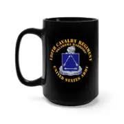 Black Mug 15oz - Army - 180th Cavalry Regiment - Oklahoma Warriors - US Army X 3