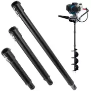 3PCS Auger Extension Drill Bits, 3/4In Shaft Earth Auger Drill Bit8837
