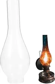 Oil Lamp Chimney Oil Lamp Chimney 2 Inch Base by 9.7 Inch Tall Oil Lamp Globe Clear Glass Heat-Resistant Oil Lamp Parts Repalcement Oil Lantern for Oil and Kerosene Type Lamps Oil Lamp
