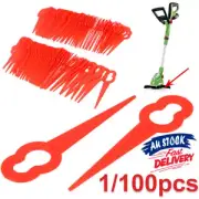 100 pcs NEW Grass Trimmer Blades Plastic Compatible With KULLER BOSCH OZITO