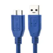 Blue USB3.0 Cable Lead Cord for Seagate FreeAgent GoFlex 9ZF2A2-500 500GB HDD HD