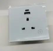 Alexa Google Voice Smart Home Tuya WIFI Control Wall Socket with USB Port Univer