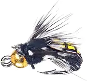 Rooster Tail Fishing Lures,Simulation Fly Lures with Hook - Fish Accessories for River Lake Creek Stream Pier Dry Wet Floating Jigging Casting Tenkara Trolling
