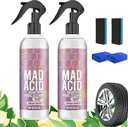 Mad Acid Glass Cleaner, Mad Acid Water Spot Remover, for Bathroom,Car, Furniture (2PCS)
