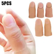 Finger Magic Trick Fake Soft Thumb Tip Close Up Stage Show Prop Prank Toy 5PCS